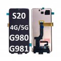 Samsung Galaxy SM-G980/G981 (S20 4G/5G 2020) LCD and touch screen (Original Service Pack) [Black] GH96-13024A NF